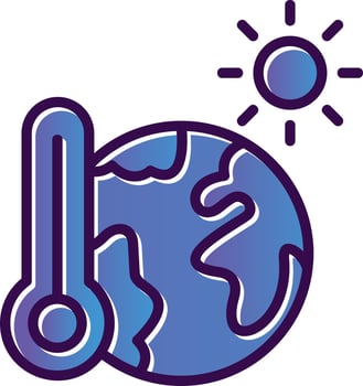 Global Warming Vector Icon Design