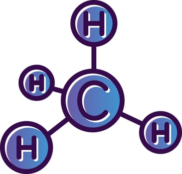 Methane Vector Icon Design