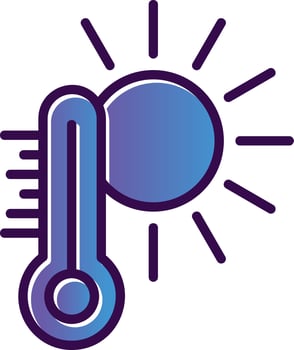 Hot Weather Vector Icon Design