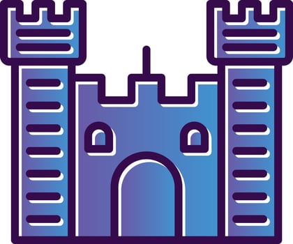 Fortress Vector Icon Design