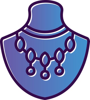 Necklace Vector Icon Design