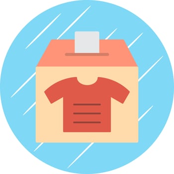 Clothes Donation Vector Icon Design