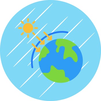 Greenhouse Effect Vector Icon Design
