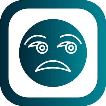 Unamused Face Vector Icon Design