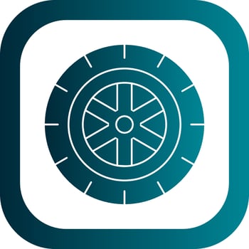 Tire Vector Icon Design