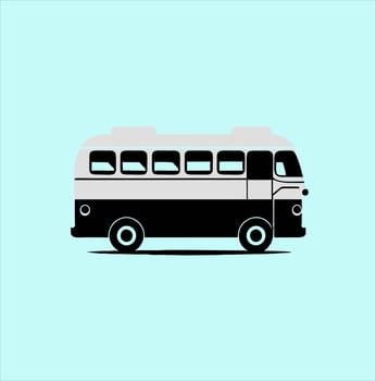 Bus icon set. bus vector icon, bus transport logo on yellow background