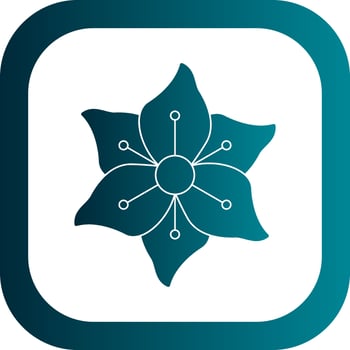Gladiolus Vector Icon Design