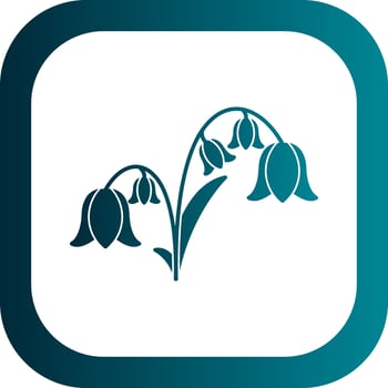 Bluebell Vector Icon Design