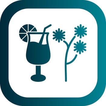 Mimosa Vector Icon Design