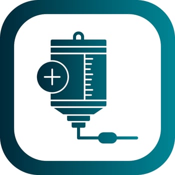 Blood Bag Vector Icon Design