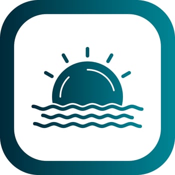 Sunrise Vector Icon Design