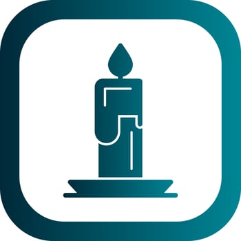 Candle Vector Icon Design