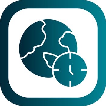 Time Zone Vector Icon Design