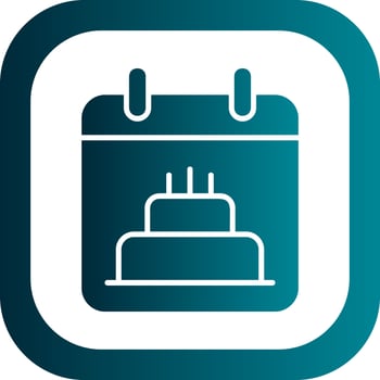 Birthday Date Vector Icon Design