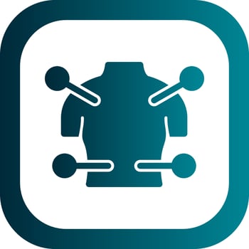Body Acupuncture Vector Icon Design