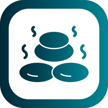 Hot Stone Vector Icon Design