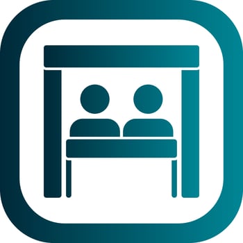 Virtual Team Room Vector Icon Design