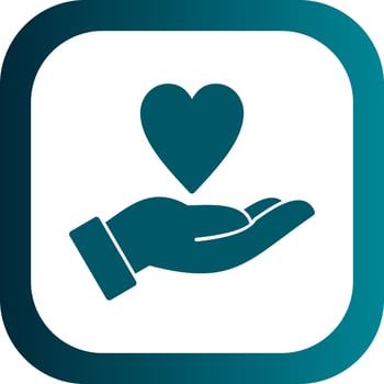Charity Stamp Vector Icon Design