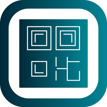 QR Code Vector Icon Design
