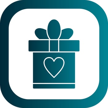 Wedding Gift Vector Icon Design