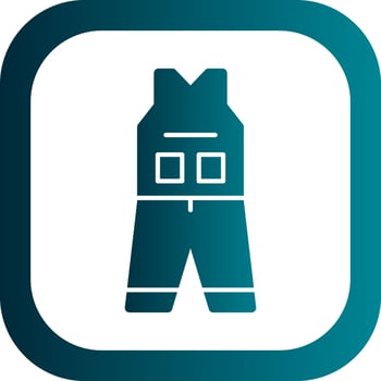 Coverall Clothes Vector Icon Design