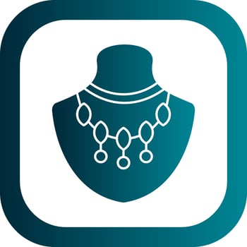 Necklace Vector Icon Design