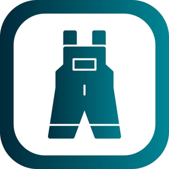 Overall Clothes Vector Icon Design