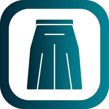 Long Skirt Vector Icon Design