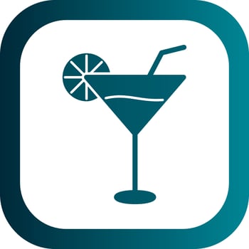 Coktail Vector Icon Design