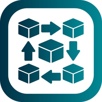Blockchain Vector Icon Design
