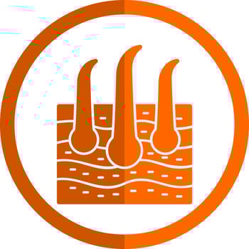 Skin Hair Vector Icon Design