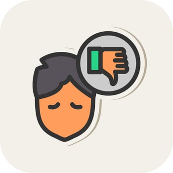Pessimistic Vector Icon Design