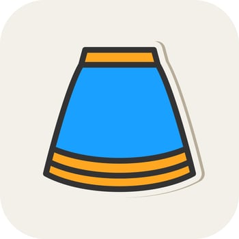 Skirt Vector Icon Design