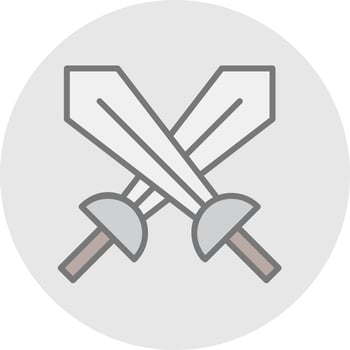 Swords Vector Icon Design