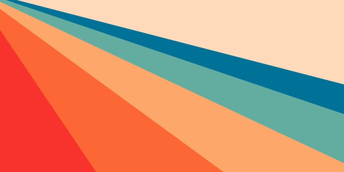 Vintage Color Backgrounds Set from the 70s vector