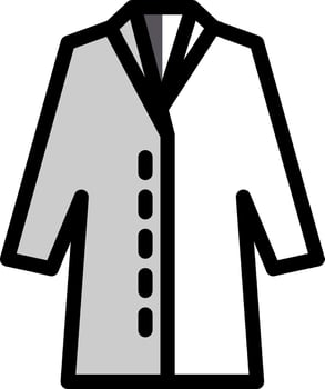 Lab Coat Vector Icon Design