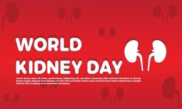 Illustration Of World Kidney Day Poster Or Banner Background. vector