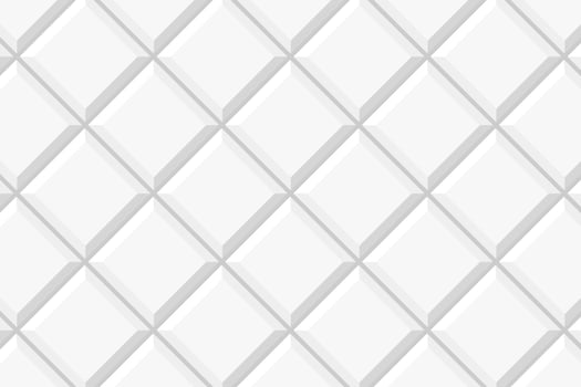 White square tile diagonal seamless pattern. Bathroom or toilet ceramic wall texture. Kitchen backsplash surface. Interior or exterior mosaic layout vector