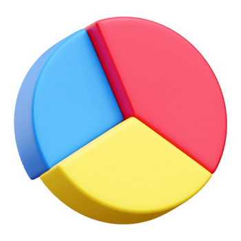 3d Pie charts and diagram icons. Charts and graphs. Pie, Line, Candlestick Chart. png