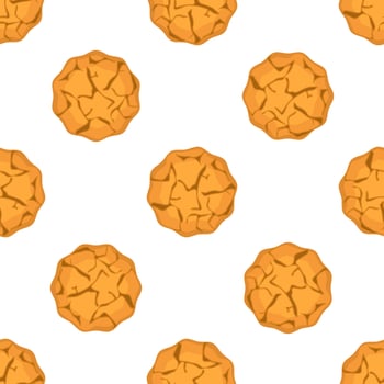Pattern homemade cookie different taste in pastry biscuit vector