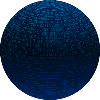 Modern Technology World Map Globe Crop-out png