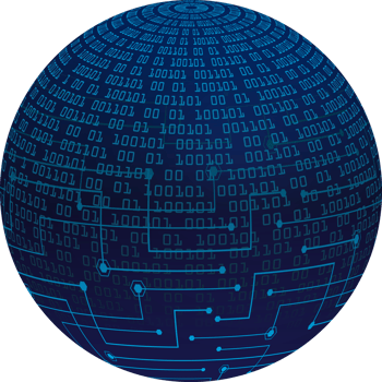 Modern Technology World Map Globe Crop-out png
