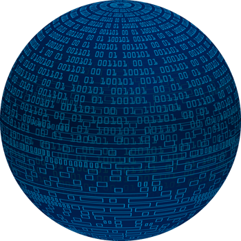 Modern Technology World Map Globe Crop-out png
