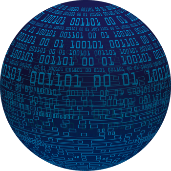 Modern Technology World Map Globe Crop-out png