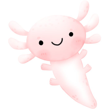 Cute Axolotl, axolotl illustration, sea salamander, sea life, marine life png