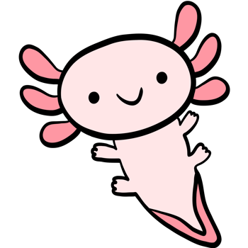 Cute Axolotl, axolotl illustration, sea salamander, sea life, marine life png