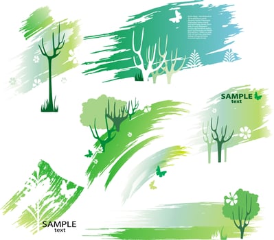 Green design elements vector