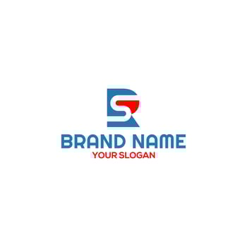 Simple Initial R and S Logo Design Vector
