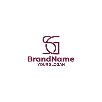 Simple Initial SG Logo Design Vector