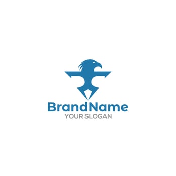RS Eagle Logo Design Vector